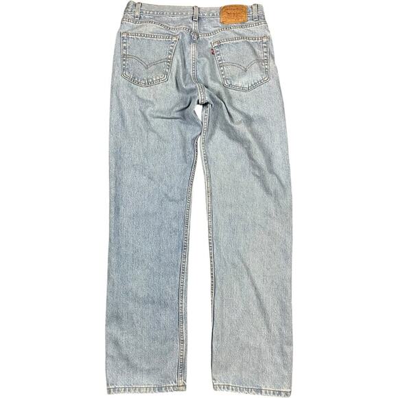 Levi’s 505 Made In USA 90’s Light Wash Straight Leg Jeans - Picture 3 of 13